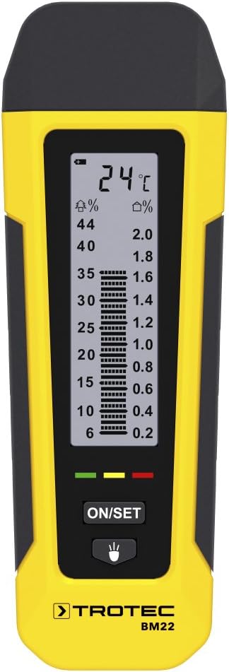 Trotec BM22 Humidimètre Bois 6-44% Matériaux 0.2-2% Pro