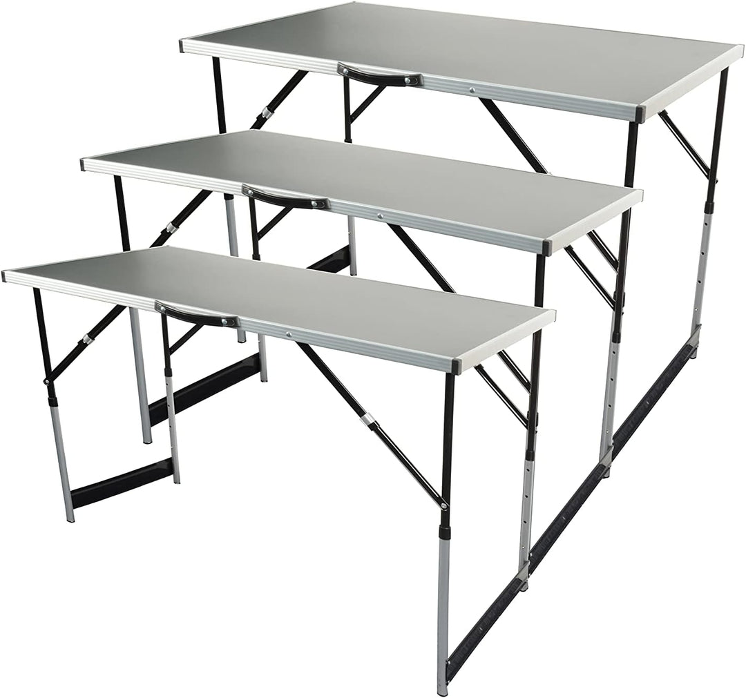 Brüder Mannesmann M70113 - 3 pcs table set, adjustable heights