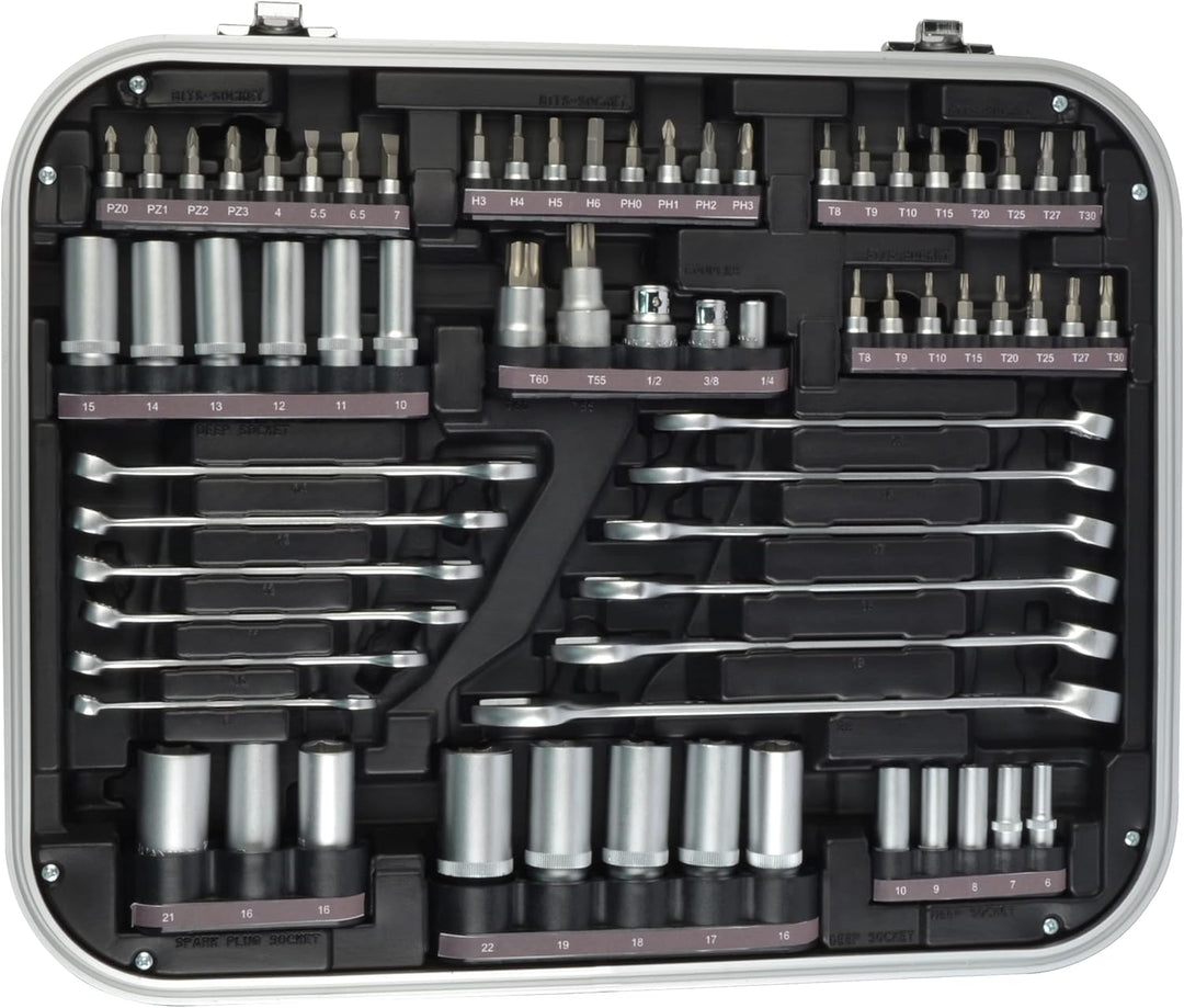 Brüder Mannesmann Q25000 - QUANTOOL - Steckschlüsselsatz, 226-tlg