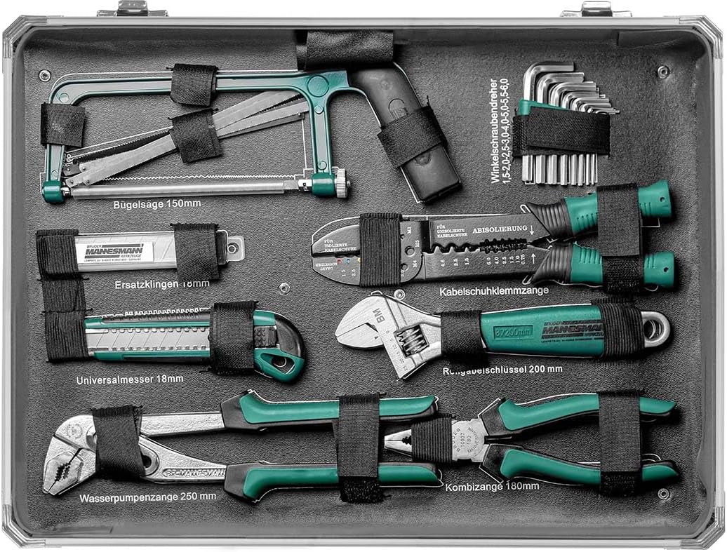 Coffret Outils Brüder Mannesmann M29072 124 Pièces Professionnel