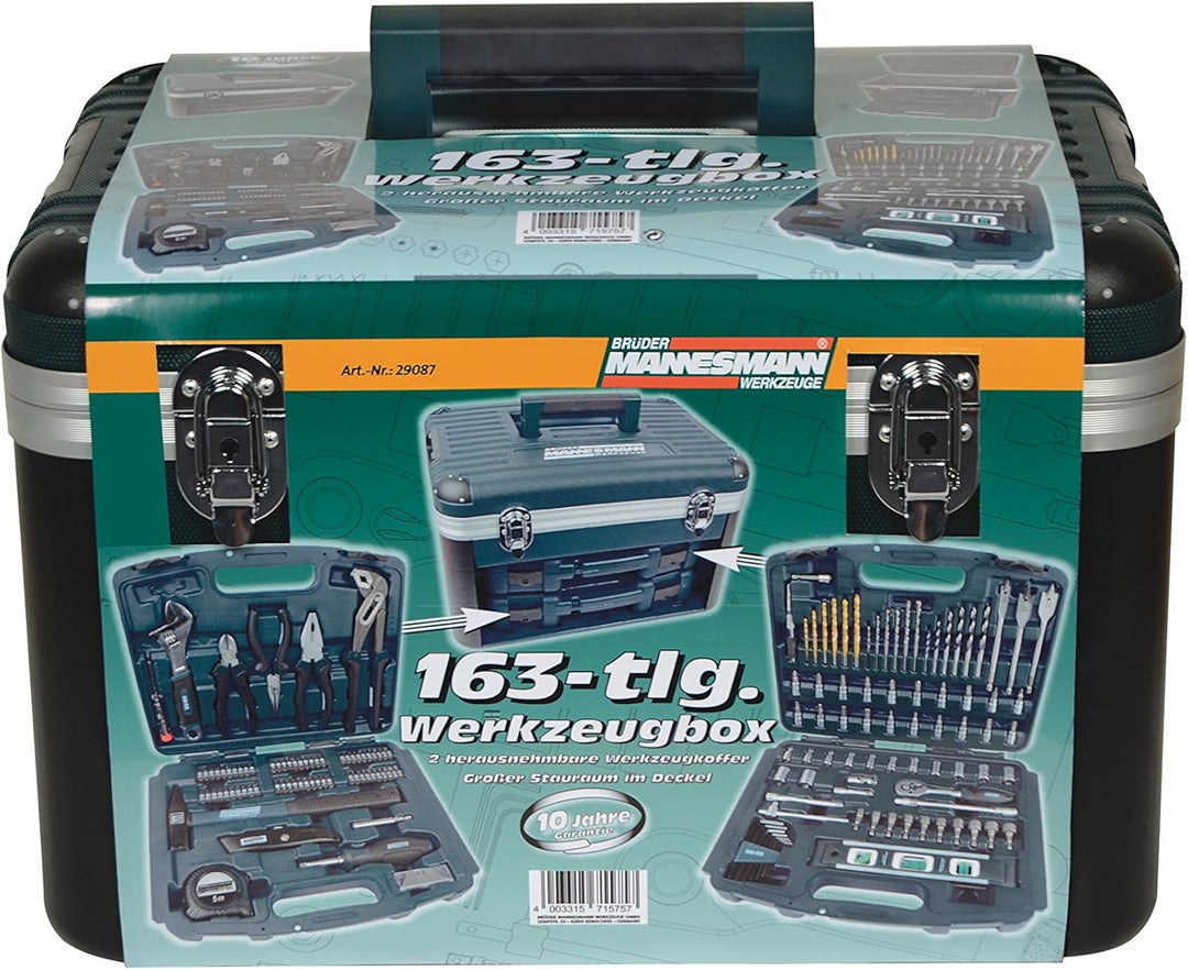 Brüder Mannesmann M29087 - Jeux d’outils multiusages 163 pcs.