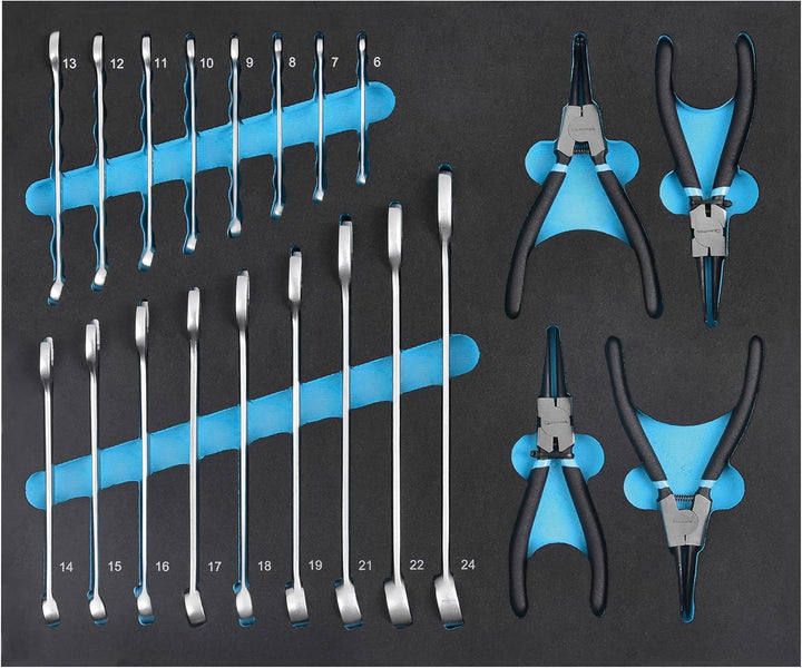 Brüder Mannesmann Q25160 - Tool trolley, 217 pcs. tool assortment