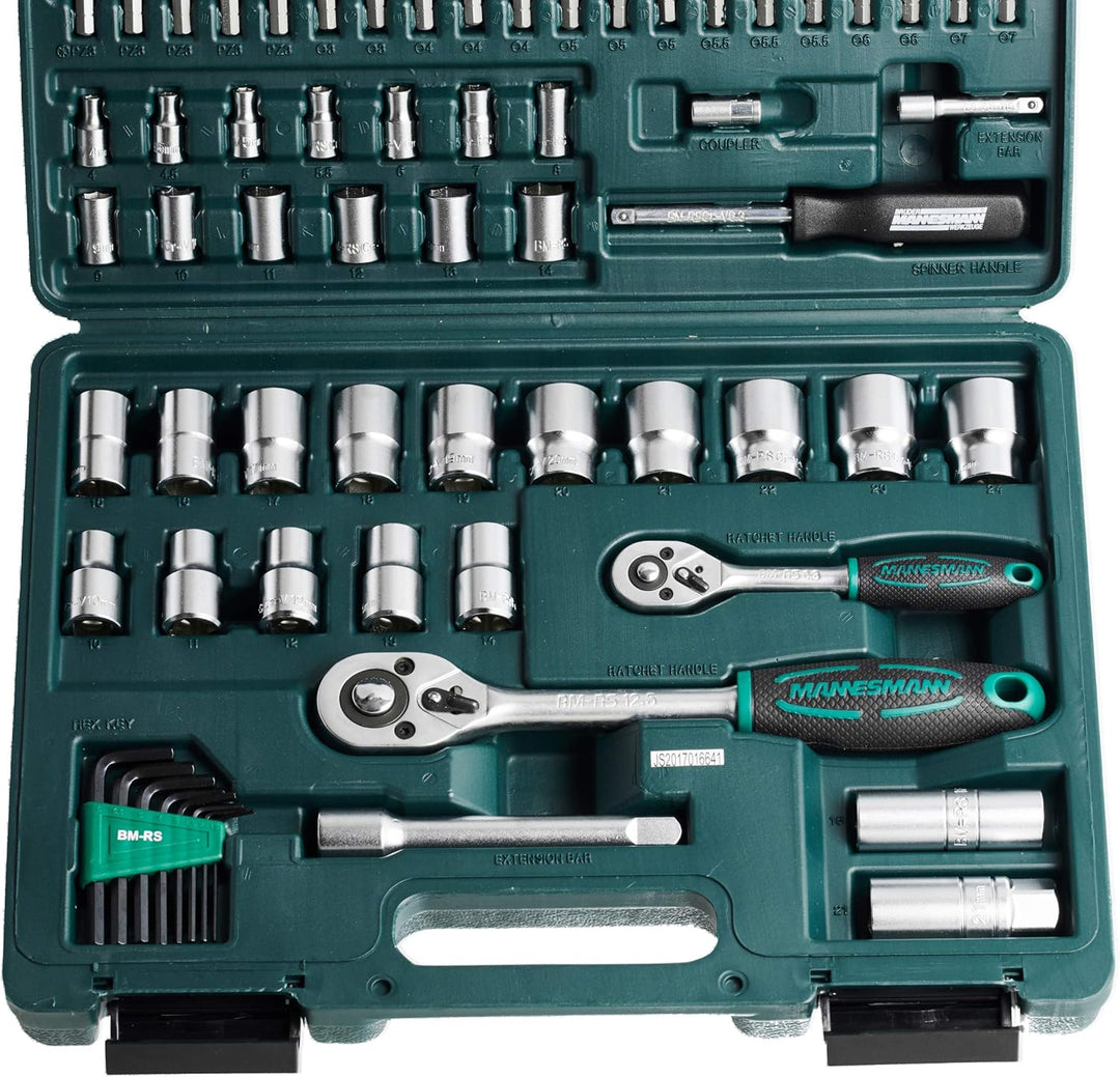 Brüder Mannesmann M98415 - coffrets clefs et douilles 115 pièces