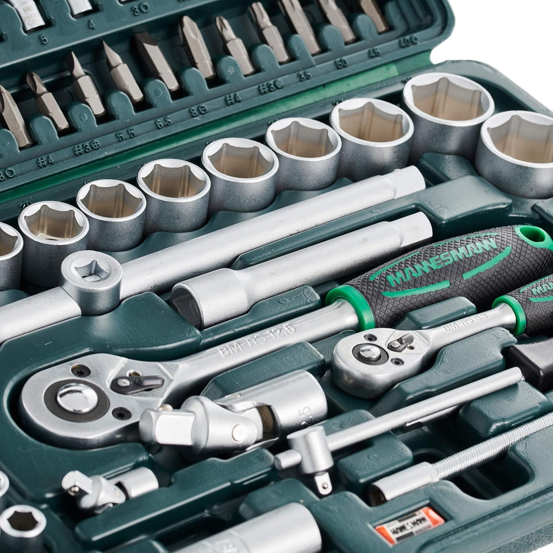 Clé à Douille Brüder Mannesmann M98410 94 Pièces Chrome Vanadium