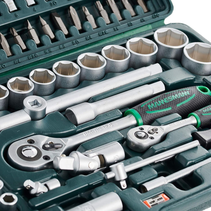 Clé à Douille Brüder Mannesmann M98410 94 Pièces Chrome Vanadium