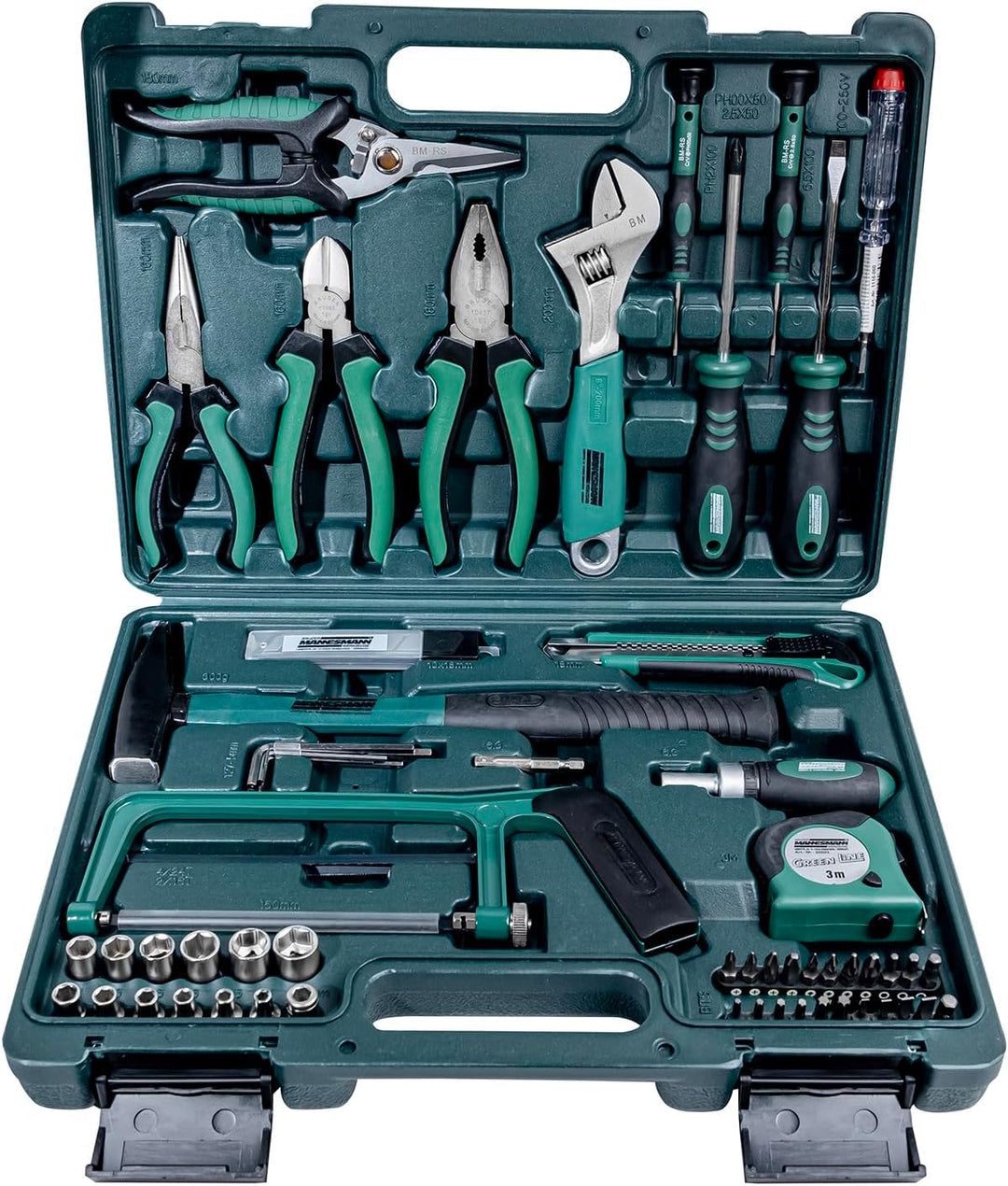 Brüder Mannesmann M29074 - Jeux d’outils multiusages 74 pcs. - MK SELLER EU
