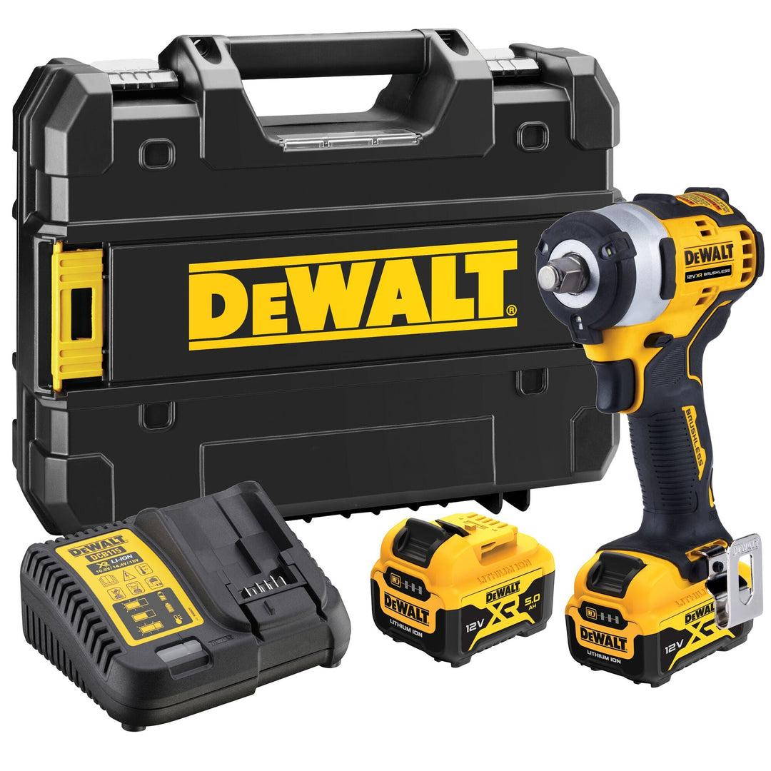 DEWALT Boulonneuse 1/2" XR 12V 5Ah Li - Ion Brushless 339 Nm - MK SELLER EU