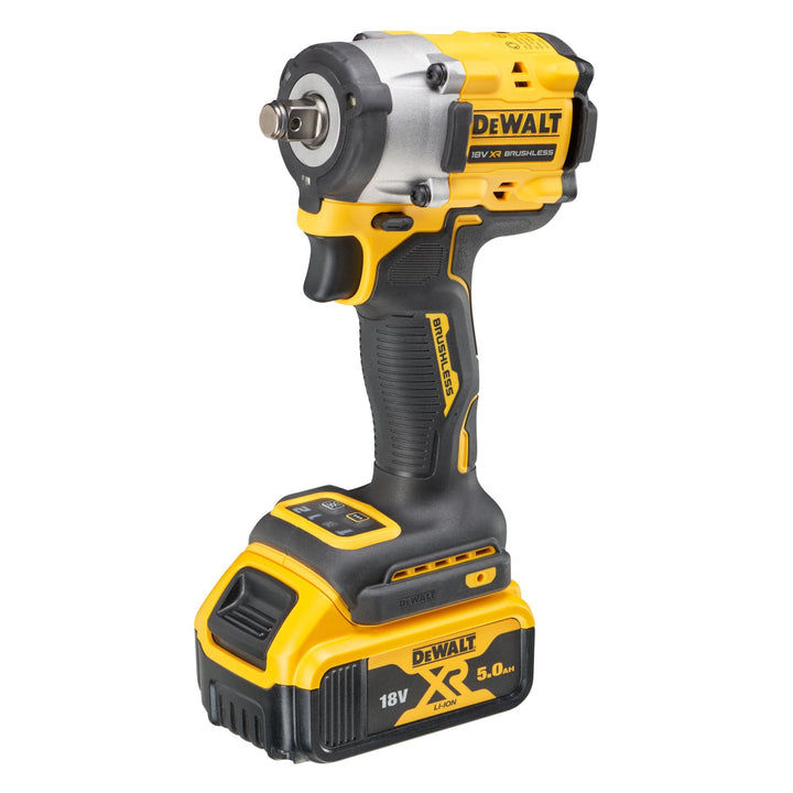 DEWALT Boulonneuse à chocs 1/2'' Compacte XR 18V 5Ah Li - Ion Brushless 406 Nm - MK SELLER EU