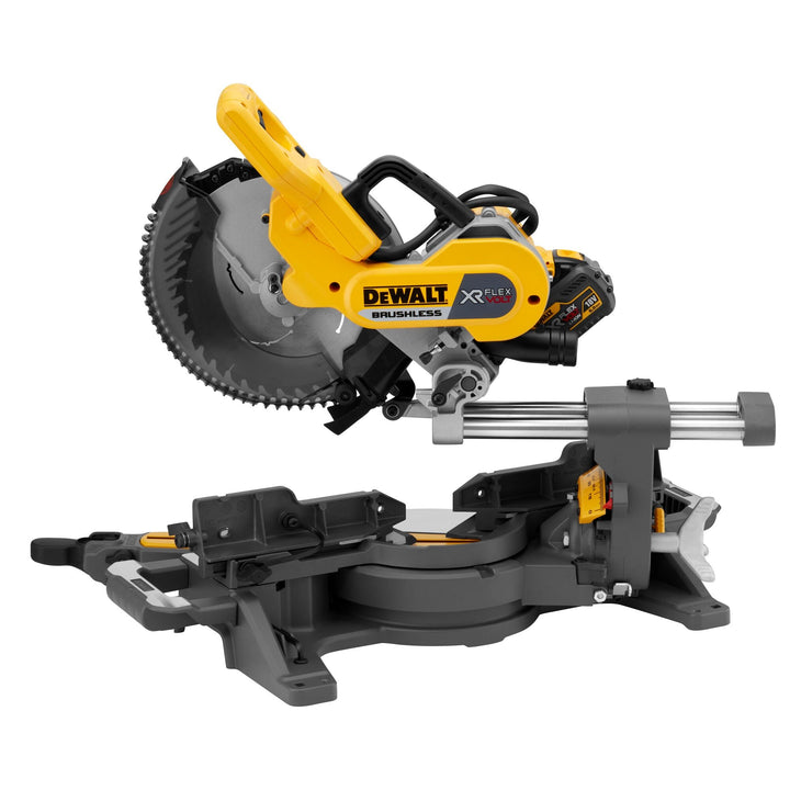 DEWALT Scie à onglets radiale XR FLEXVOLT 54V 2Ah Li - Ion Brushless 250 mm - MK SELLER EU