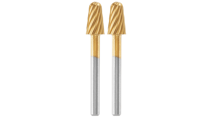 DREMEL Max 117 Lot de 2 fraises acier rapide haute longévité ø 6,4mm bout rond - MK SELLER EU