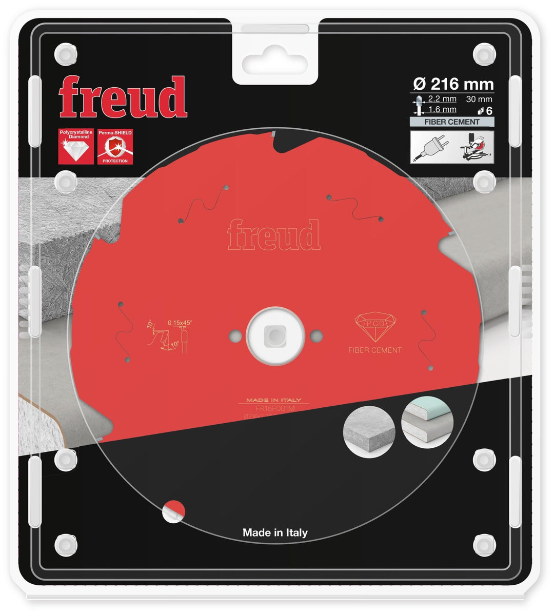 FREUD FR16F001M Lame Fibrociment Ø216×30mm Z6 - MK SELLER EU