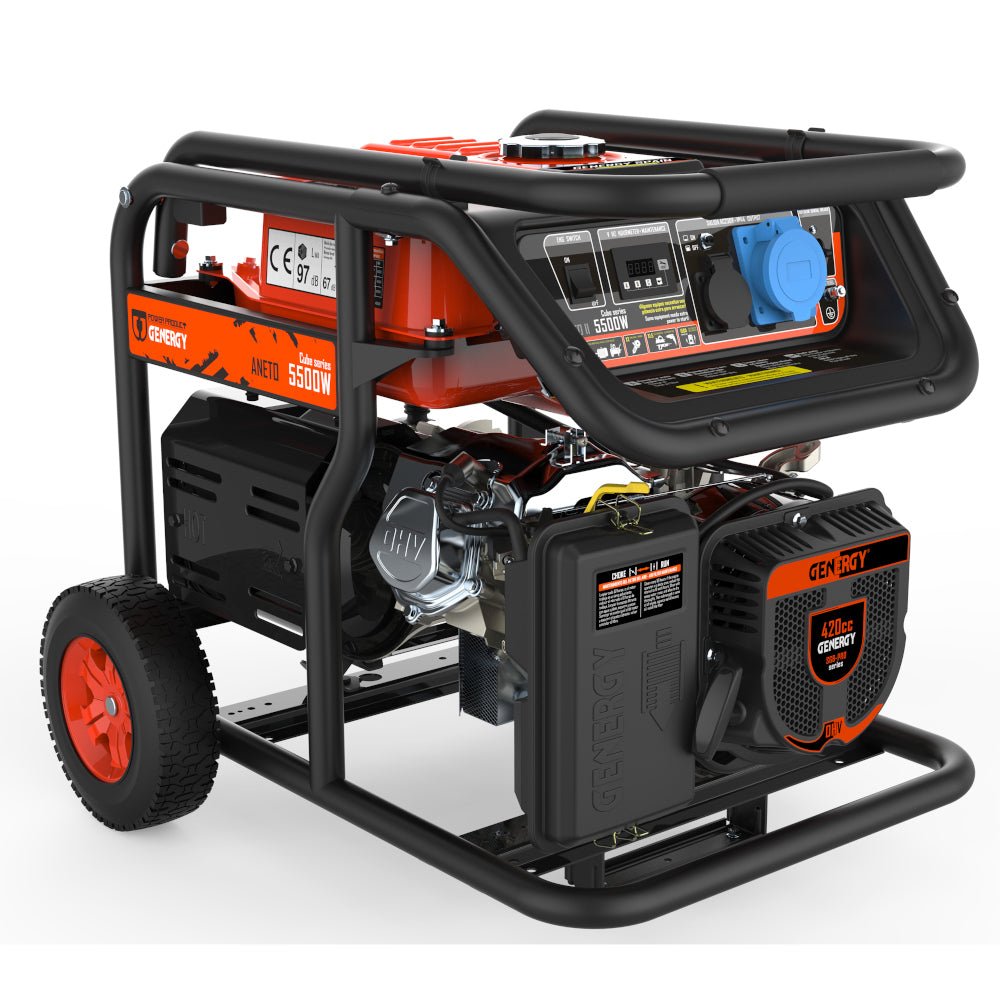 Genergy Aneto 5500 W – Groupe électrogène essence (démarrage manuel) - MK SELLER EU