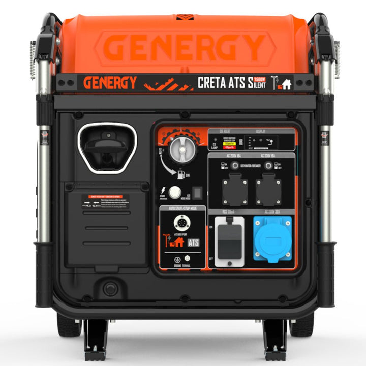 Genergy Creta - ATS Silent 7500 W – Groupe électrogène Inverter silencieux (démarrage automatique ATS) - MK SELLER EU