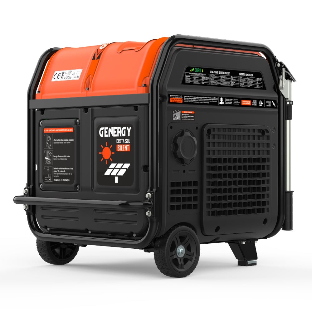Genergy Creta - SOL Silent 7500 W – Groupe électrogène Inverter silencieux (hybride solaire) - MK SELLER EU