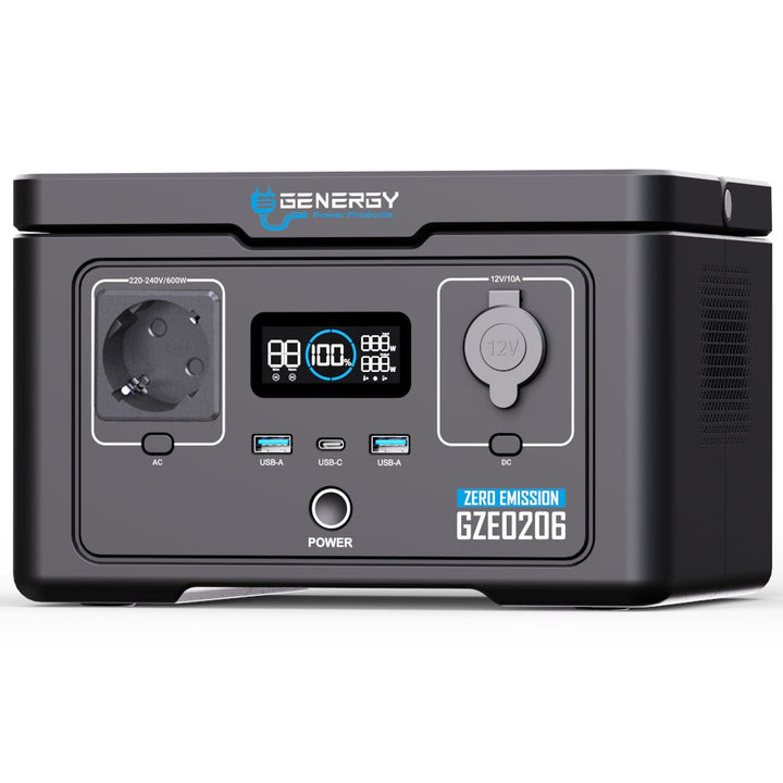 Genergy GZE - 0206 256 Wh / 600 W – Station d'énergie portable - MK SELLER EU