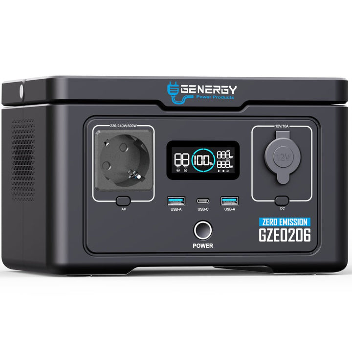 Genergy GZE - 0206 256 Wh / 600 W – Station d'énergie portable - MK SELLER EU