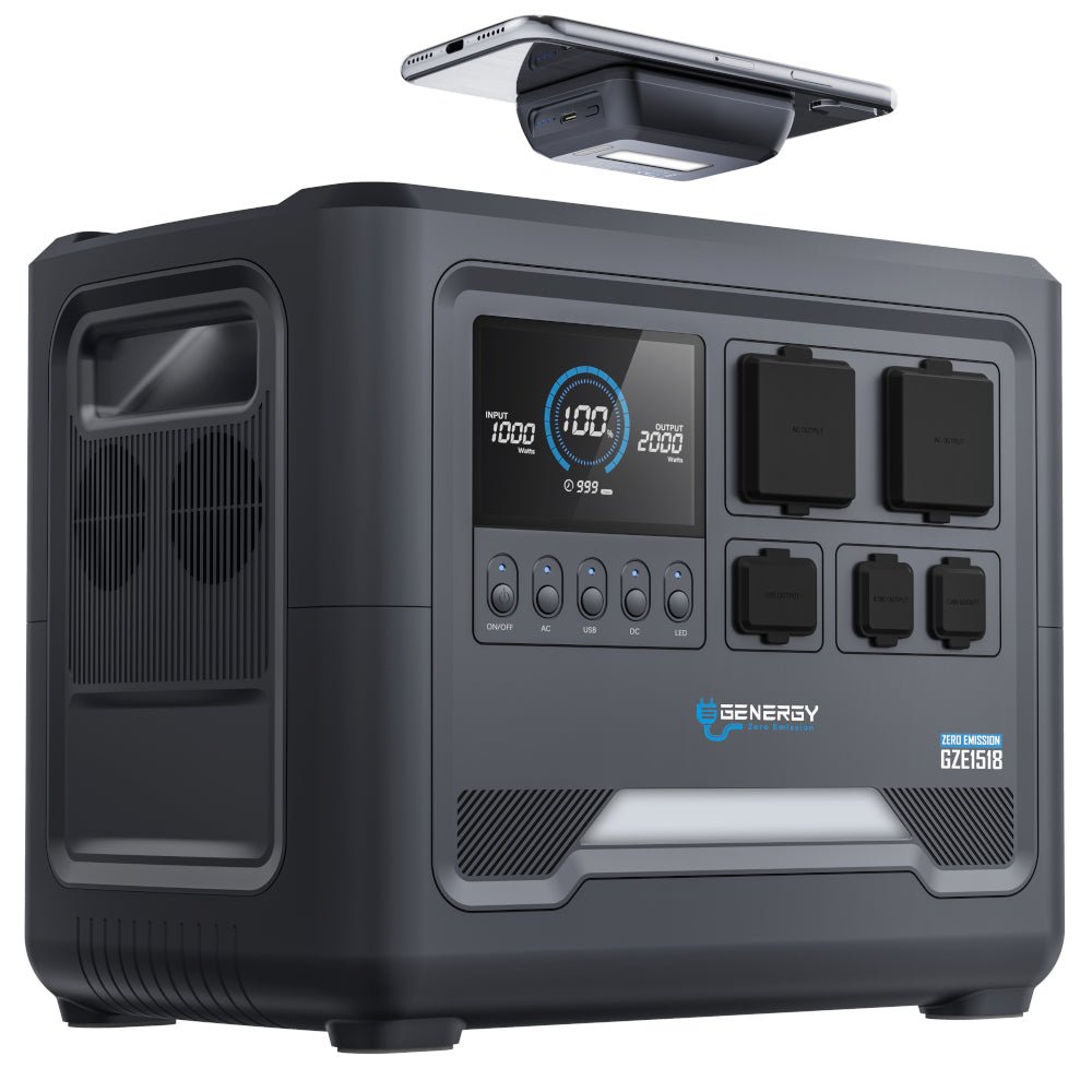 Genergy GZE - 1518 1536 Wh / 1800 W – Station d'énergie portable - MK SELLER EU