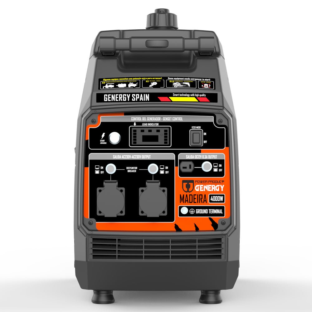 Genergy Madeira 4000 W – Groupe électrogène Inverter (démarrage électrique) - MK SELLER EU