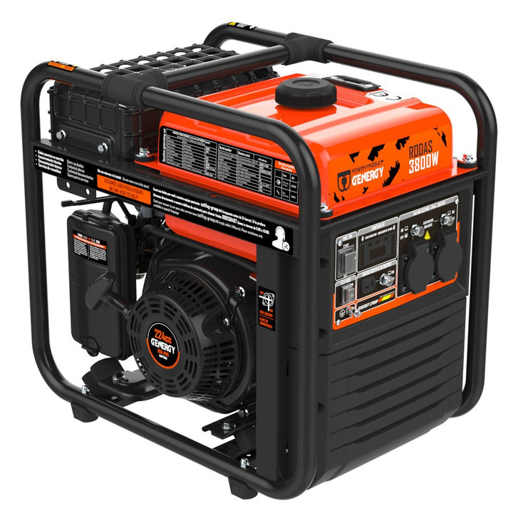 Genergy Rodas 3800 W – Groupe électrogène Inverter (démarrage électrique) - MK SELLER EU