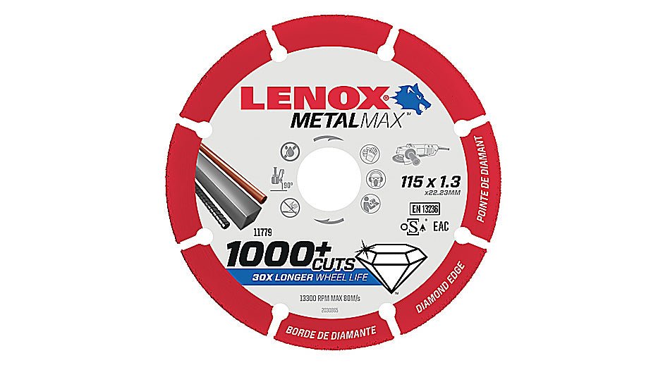 LENOX 2030865 Disque MétalMax 115 x 1,3 mm - MK SELLER EU